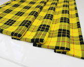 Tissus CraftsFabrics Polyviscose Tartan Clueless Jaune